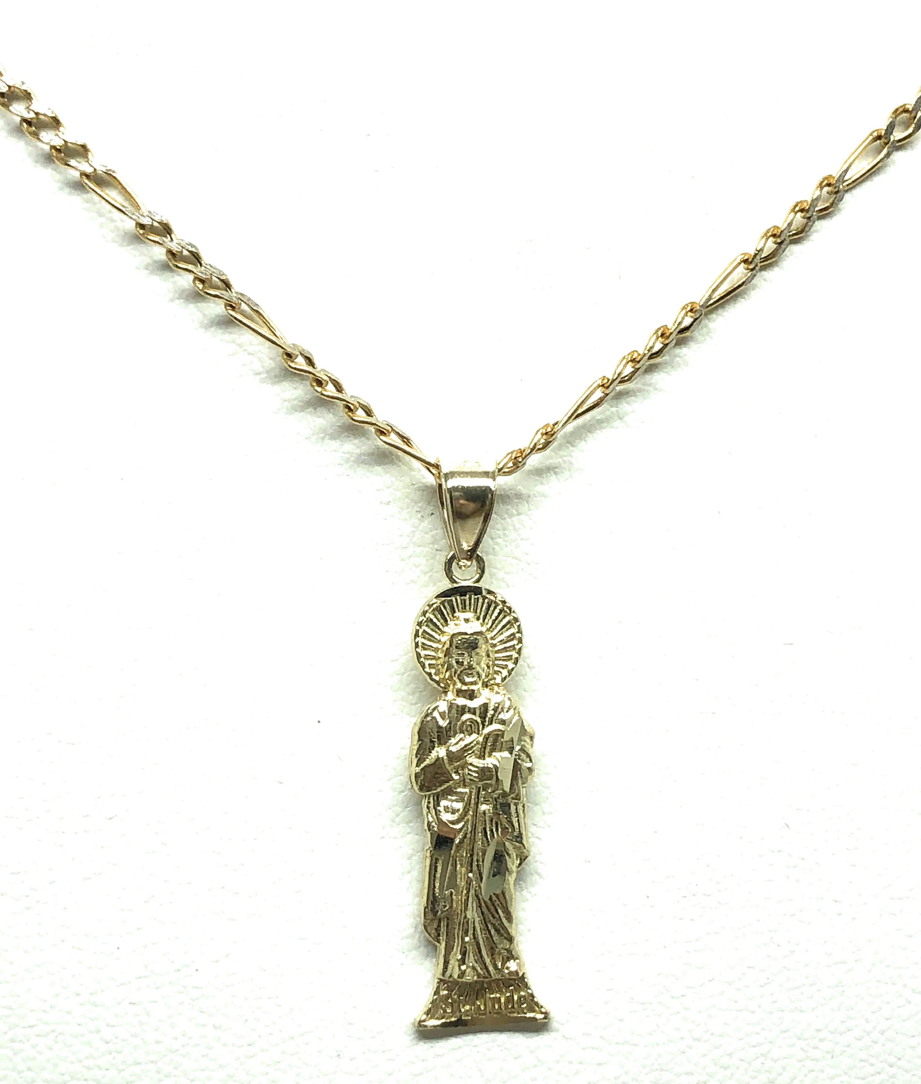 10k Solid Gold Yellow Classic Saan Judas Saaint Jude Pendant