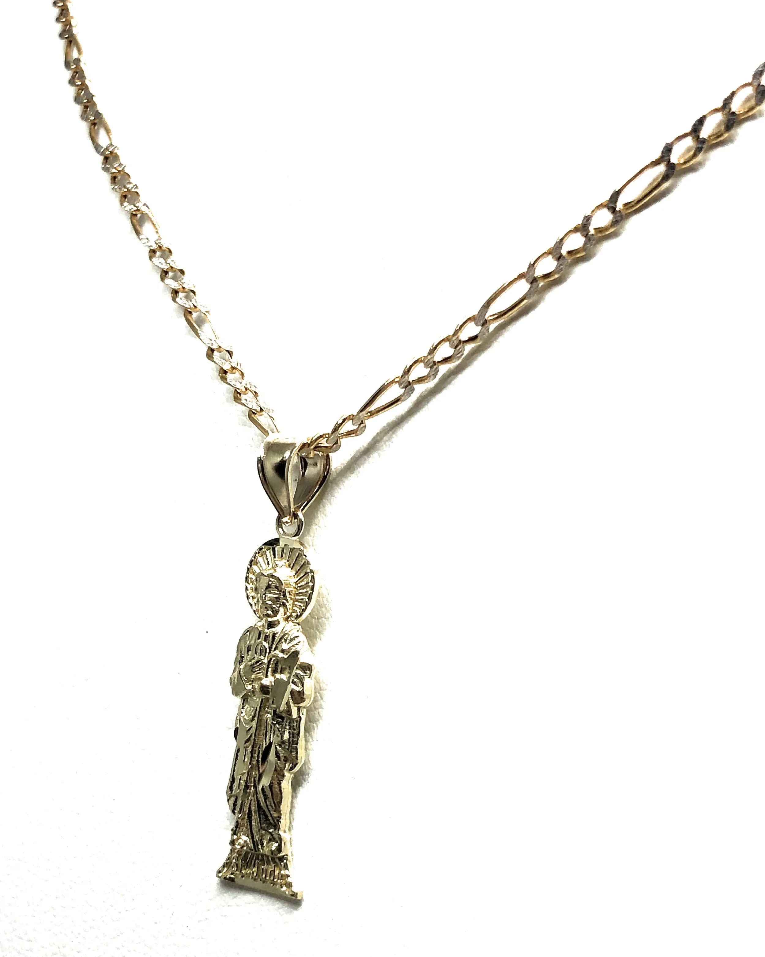 10k Solid Gold Yellow Classic Saan Judas Saaint Jude Pendant