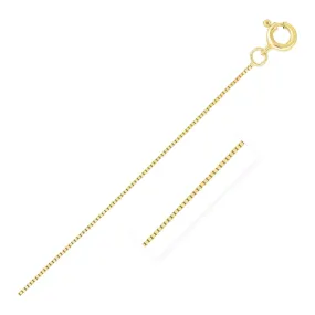 14k Yellow Gold Classic Box Chain 0.4mm-rx79895-18