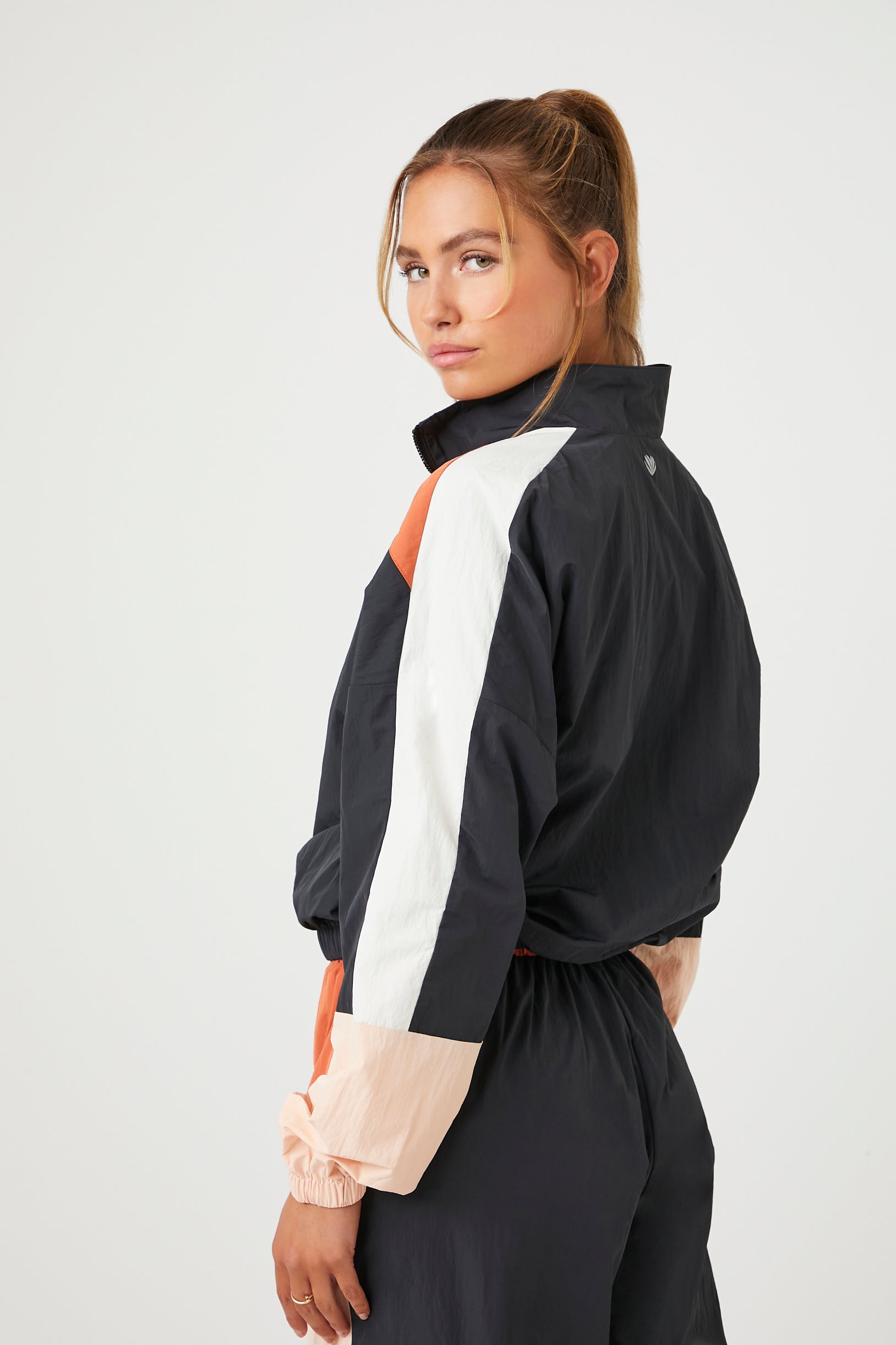 Active Colorblock Half-Zip Jacket