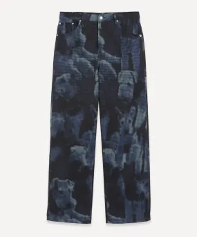 Airedale Terrier Print Jeans