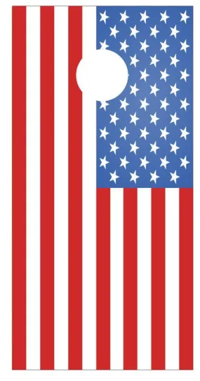 American Flag and or Brazilian Flag Your Choice Cornhole Board Decal Wraps