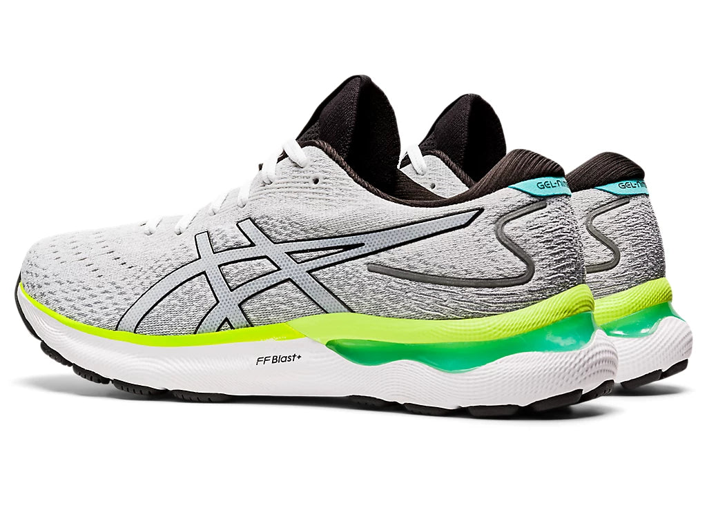 ASICS Men's GEL-NIMBUS 24 (White/Black)