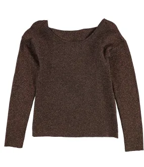 Bar Iii Womens Twisted Open-Back Knit Sweater