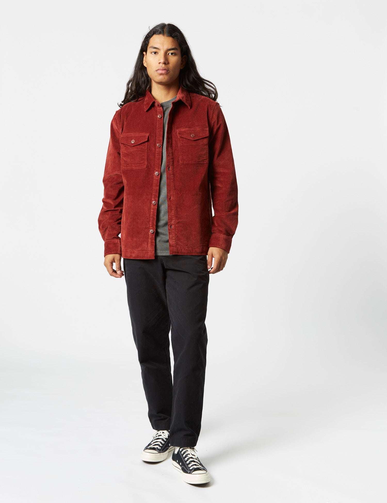 Barbour Shirt Jacket (Cord) - Russet Brown