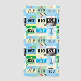 Brazilian Airports - Beach Towel