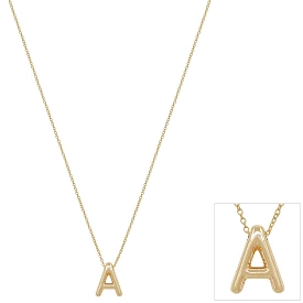 Bubble Initial Letter Necklace