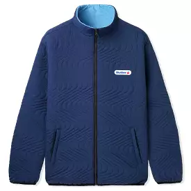 Butter Goods Quilted Reversible Jacket Navy Blue