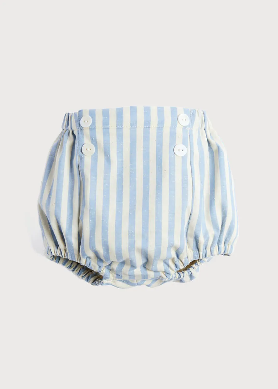 Classic Striped Bloomer in Sky Blue (0mths-2yrs)