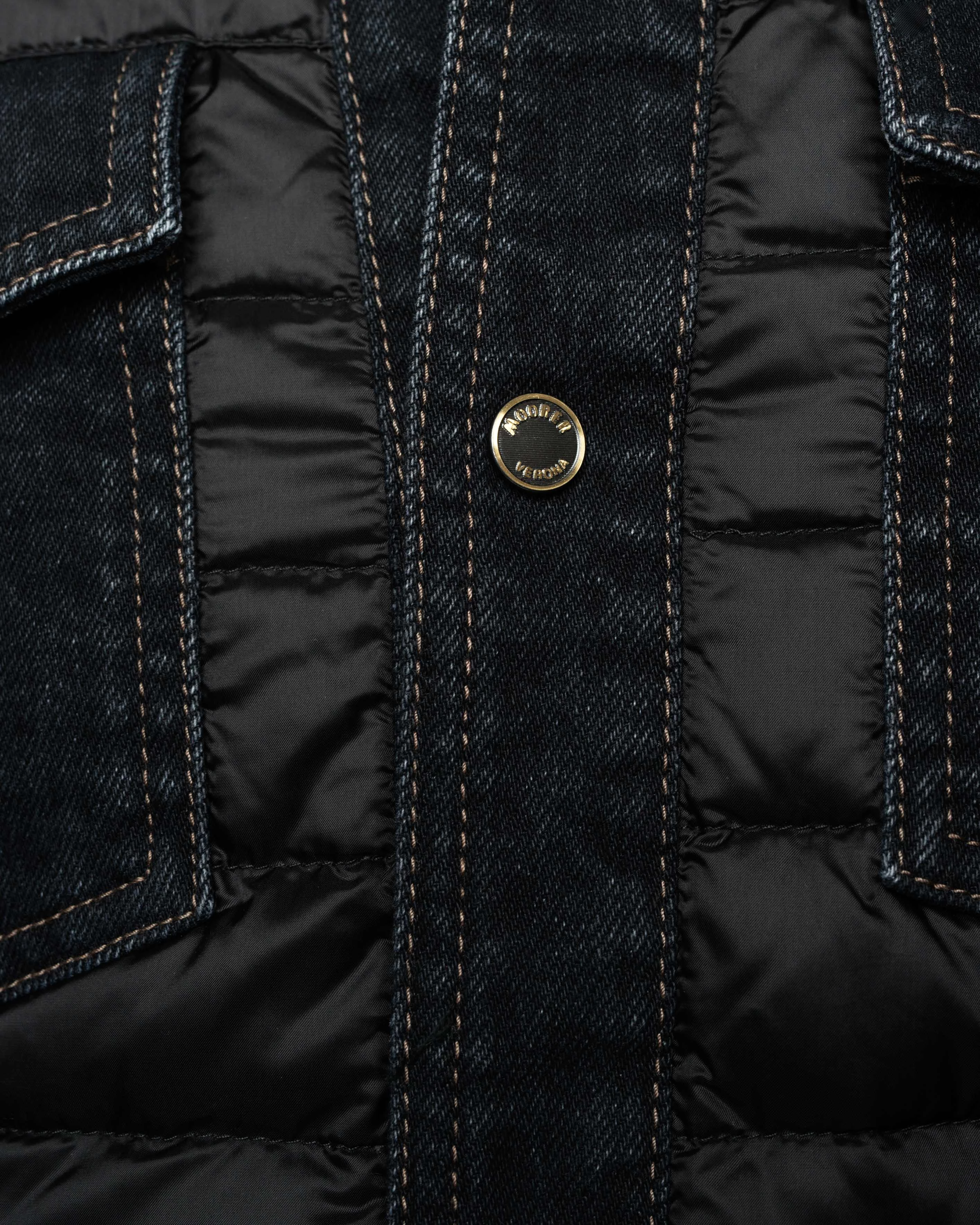 Crespi Quilted Denim Shirt Jacket