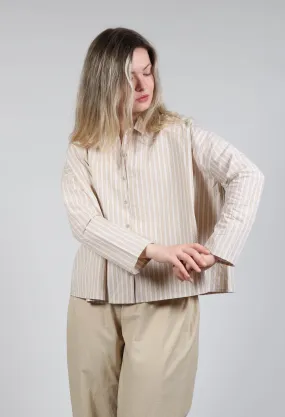 Cropped Shirt in Natural