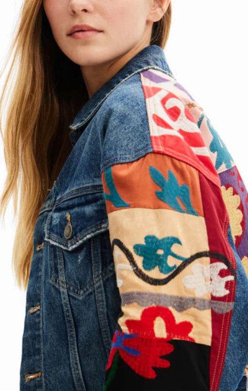 Desigual Sebastiana Crop Denim Jacket