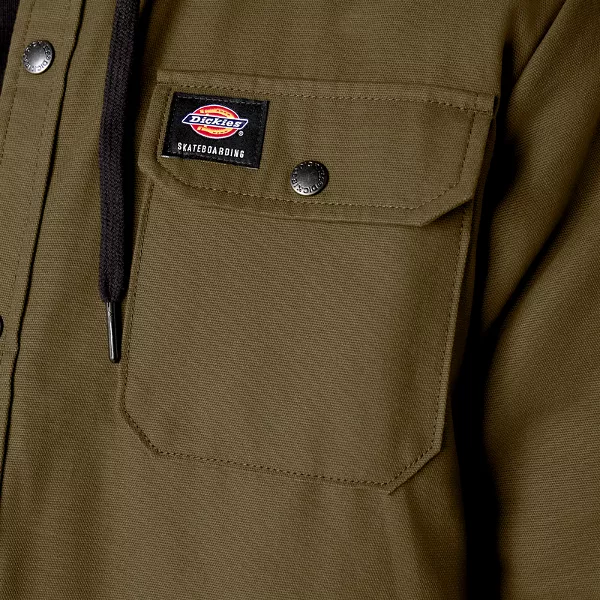 Dickies Skateboarding Duck Shirt Jacket - Dark Olive