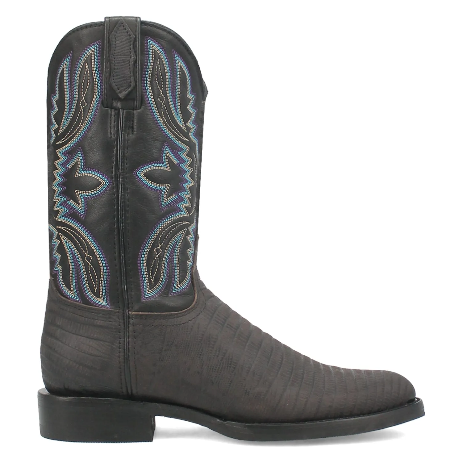 Dingo Mens Saw Buck Black Leather Cowboy Boots