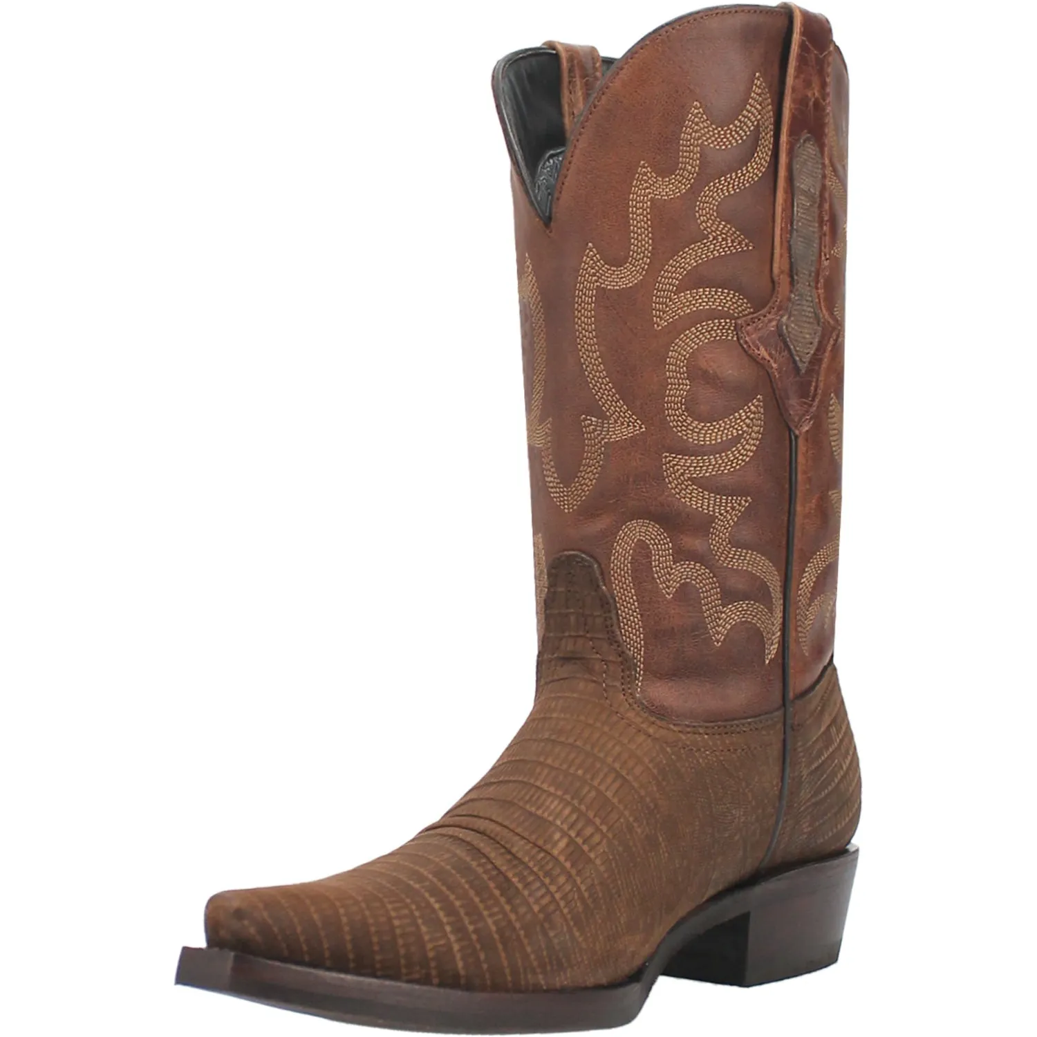 Dingo Mens The Duke Brown Leather Cowboy Boots