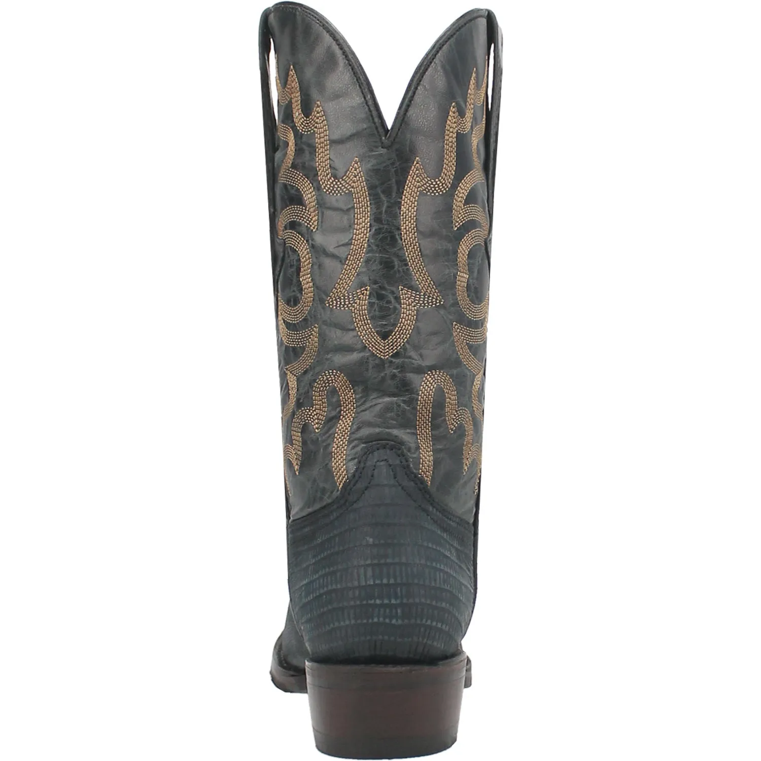 Dingo Mens The Duke Navy Leather Cowboy Boots