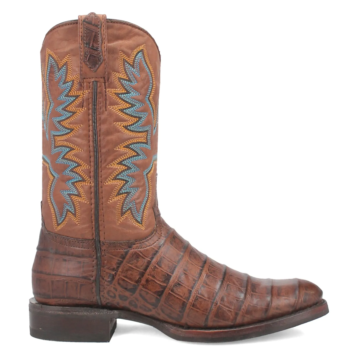 Dingo Mens Trail Boss Brown Leather Cowboy Boots