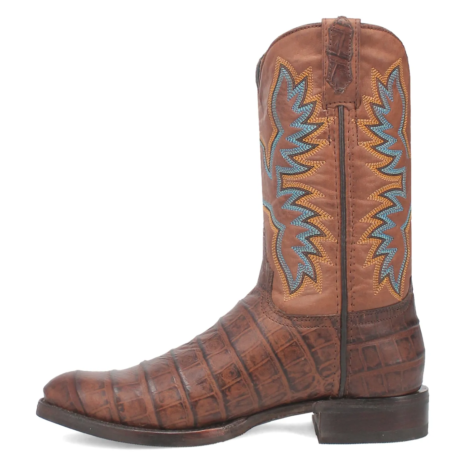 Dingo Mens Trail Boss Brown Leather Cowboy Boots