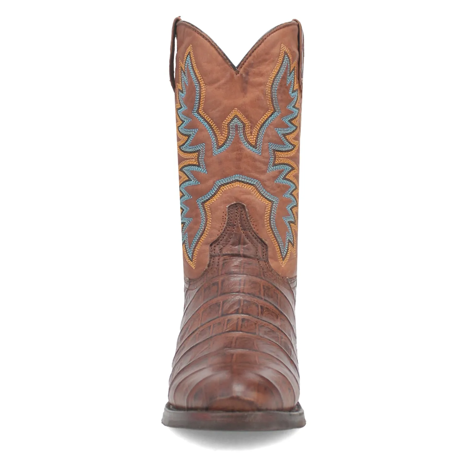 Dingo Mens Trail Boss Brown Leather Cowboy Boots