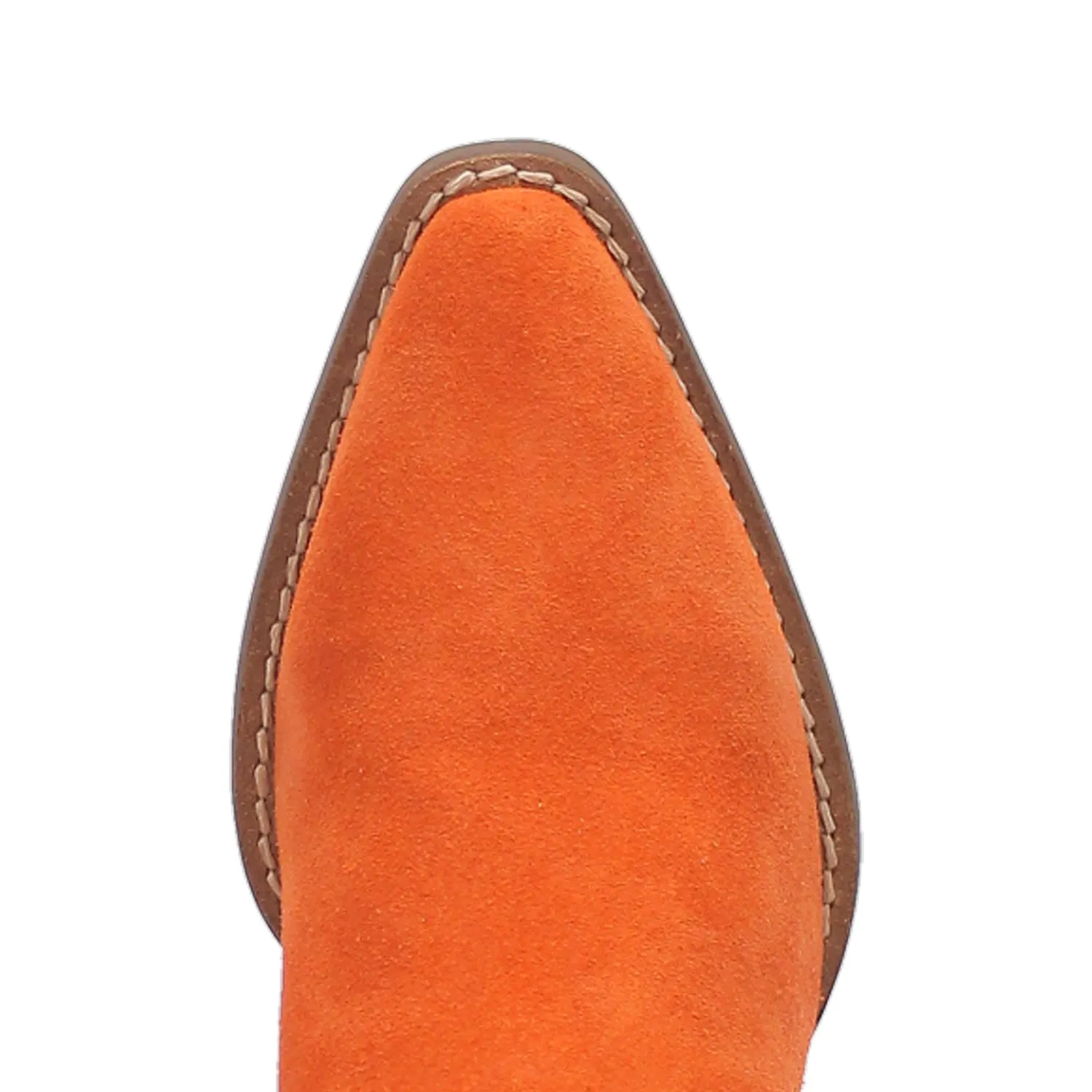 Dingo Womens Fandango Bootie Orange Leather Fashion Boots