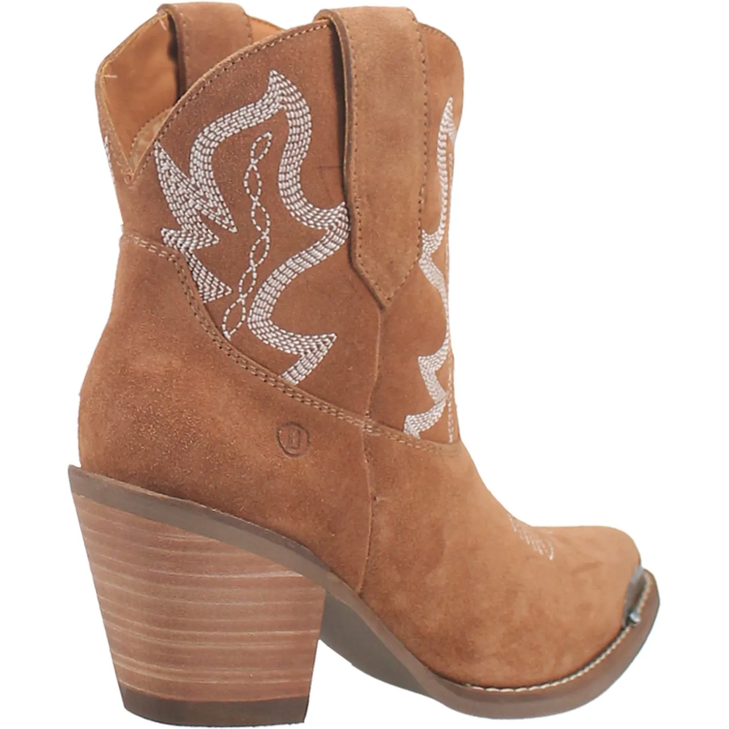 Dingo Womens Joyride Bootie Tan Suede Fashion Boots