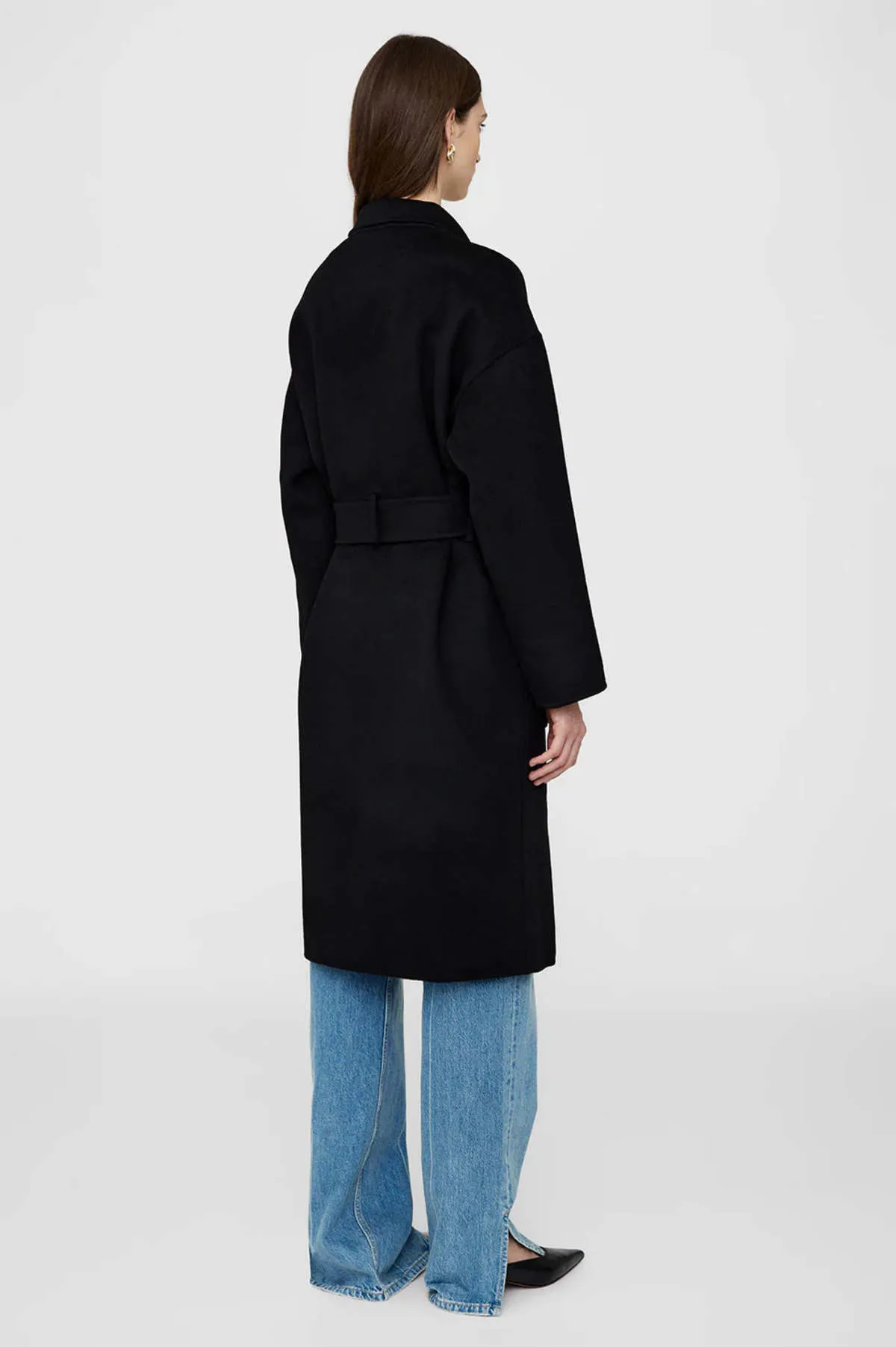 Dylan Cashmere Blend Coat - Black