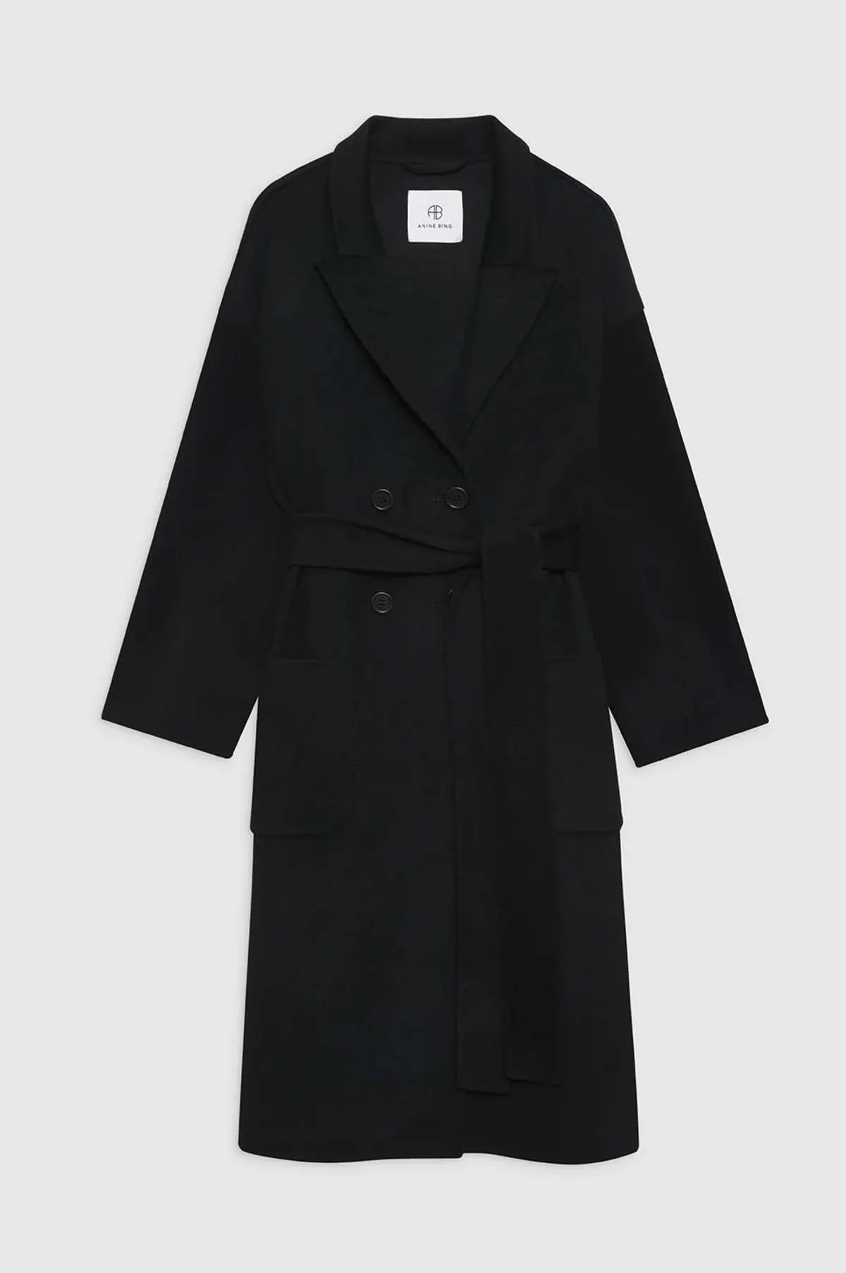 Dylan Cashmere Blend Coat - Black