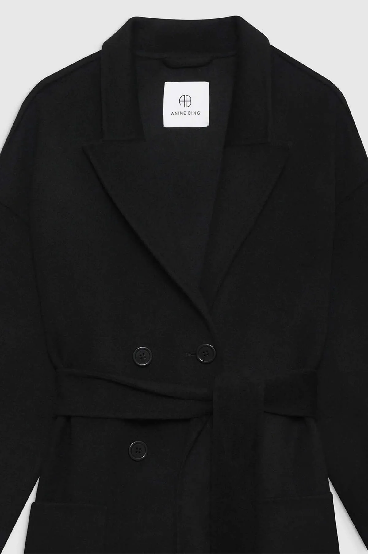 Dylan Cashmere Blend Coat - Black