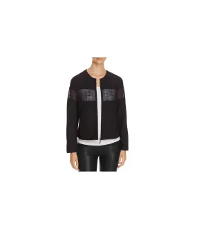 Finity Womens Mesh Paneled Bomber Jacket