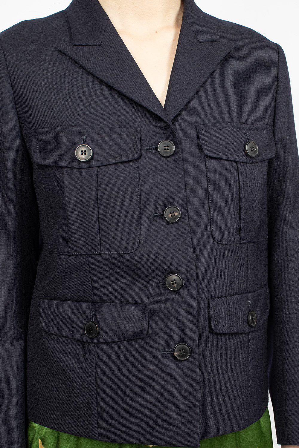 Fitted Jacket Navy