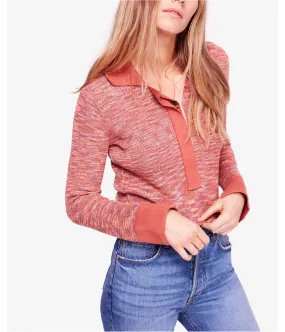 Free People Womens Making Memories Henley Sweater, TW2