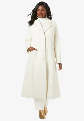 Full Length Wool Blend Coat