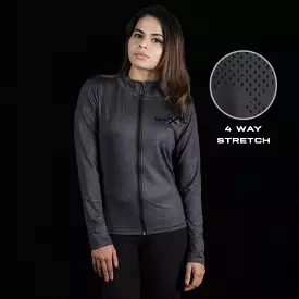 GymX Shadow Grey Full Zip Jacket- Athena Series- Sale