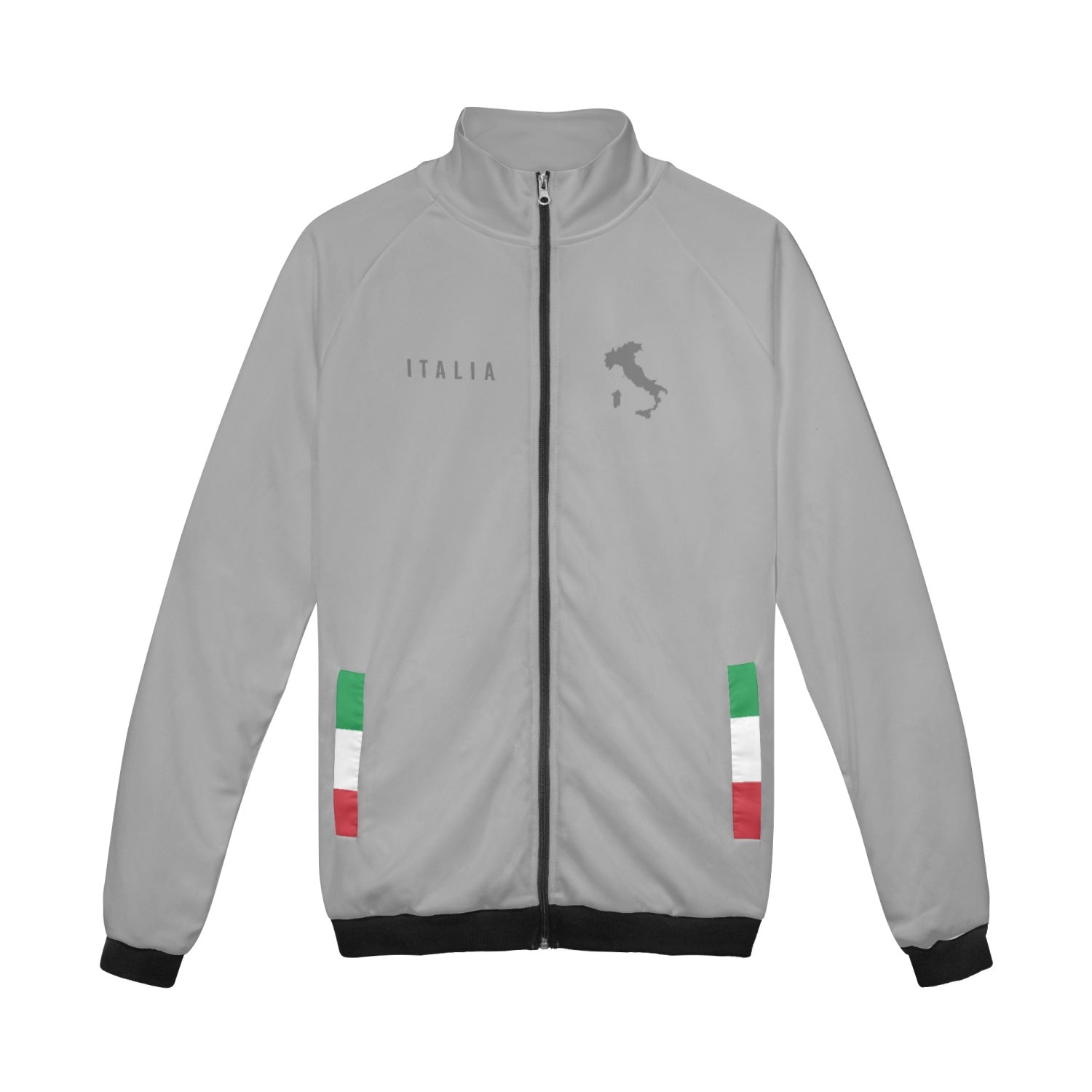 Italian boot zip Jacket grey