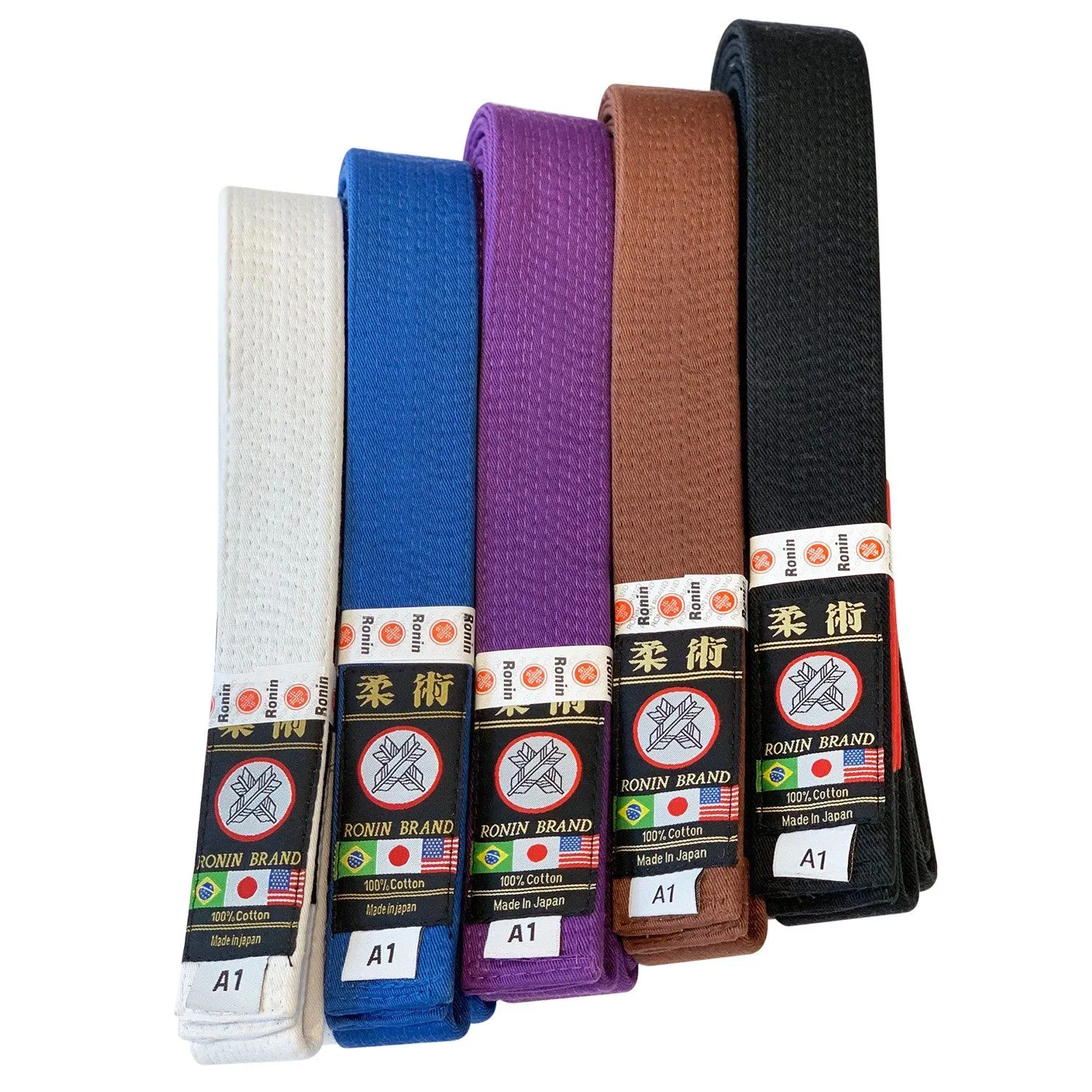 Japanese made Ronin Deluxe Super high quality Brazilian Jiu-jitsu Belt