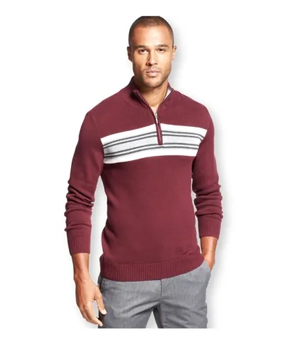 John Ashford Mens Chest Stripe Pullover Sweater, TW3