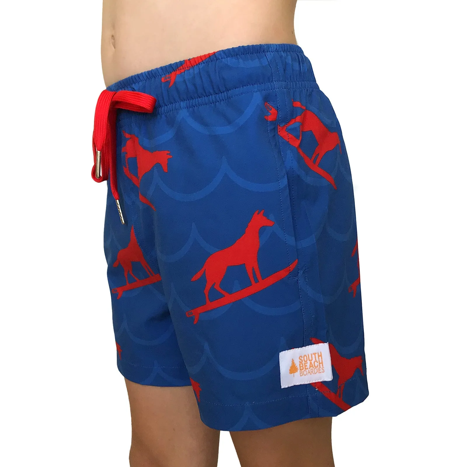 Kids Stretchy Trunks: Dingo Took My Boardies 3.0 Wavy