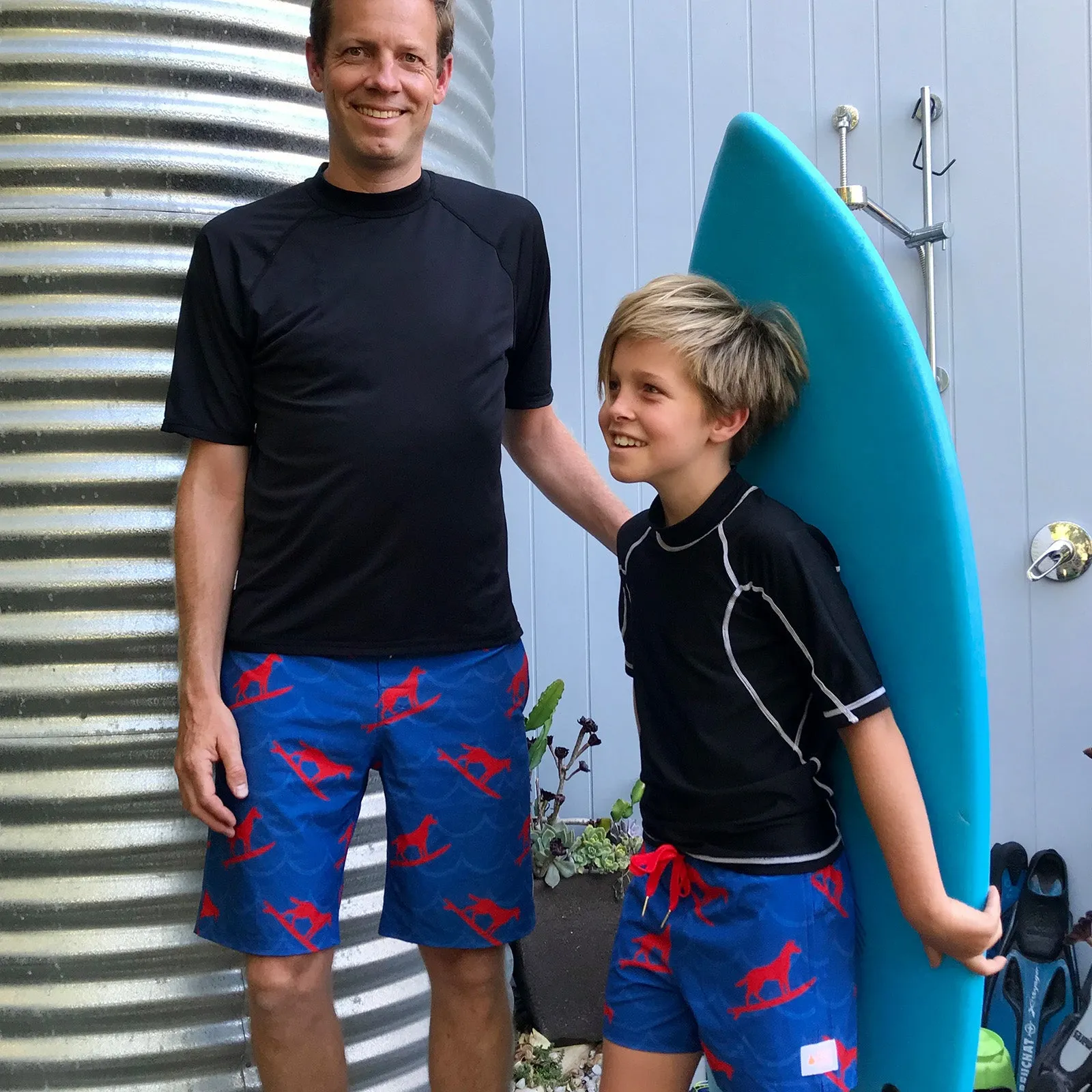 Kids Stretchy Trunks: Dingo Took My Boardies 3.0 Wavy