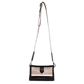 Leather Clear Crossbody Bag