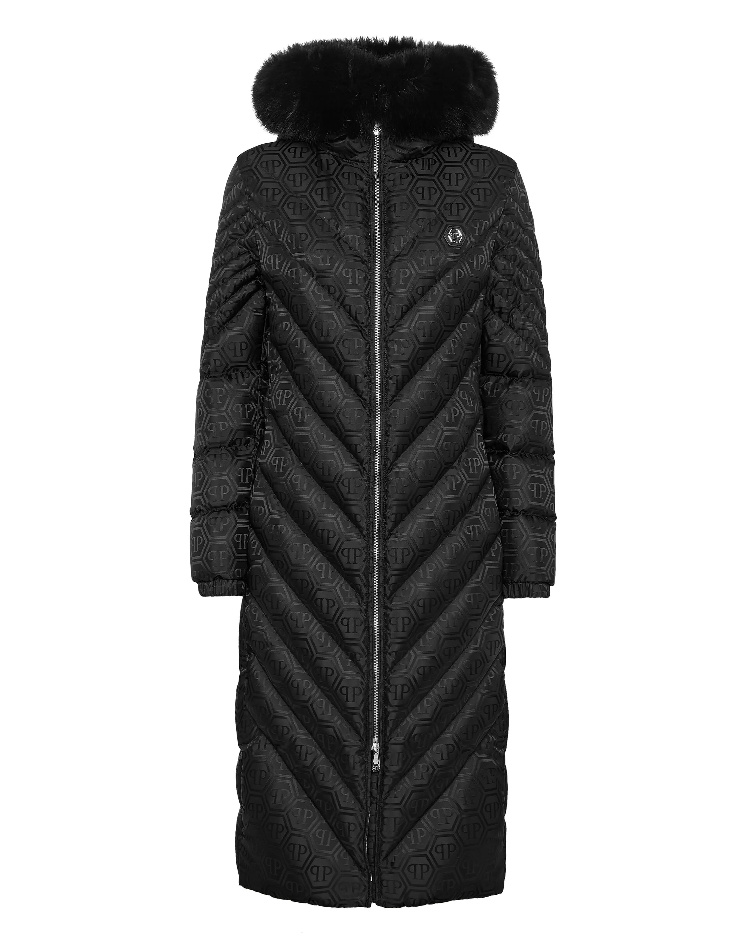 Long Coat Puffer Jacket Monogram