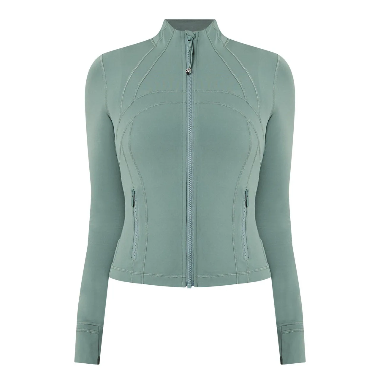 LULULEMON Define Cropped Zip-Up Jacket - Grey Eucalyptus