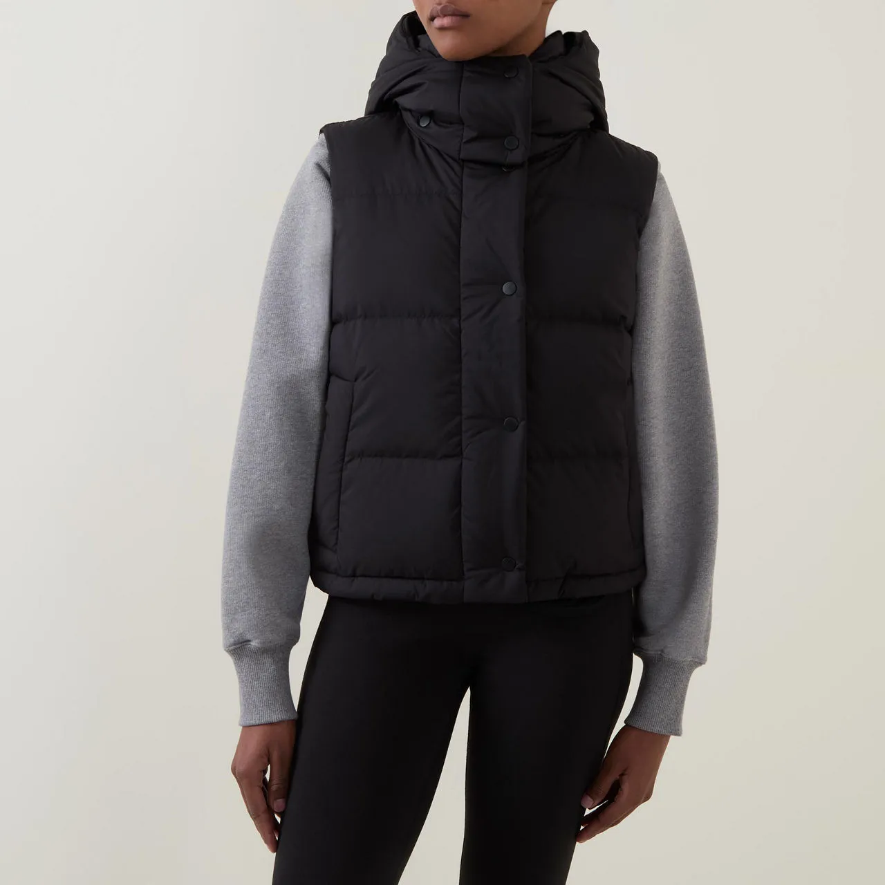 LULULEMON Wunder Puff Cropped Gilet - Black