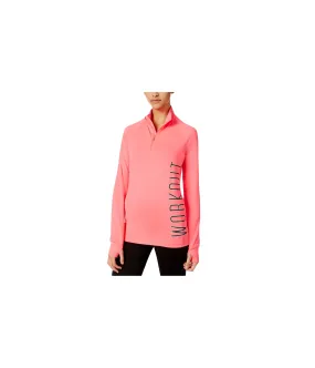 Material Girl Womens Active Half-Zip Track Jacket