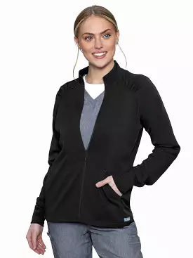 Med Couture Touch 7660 Women's Raglan Warmup Zip Jacket