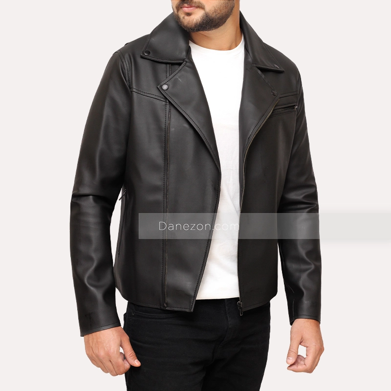 Mens Classic Black Leather Jacket | Mens Leather Jacket