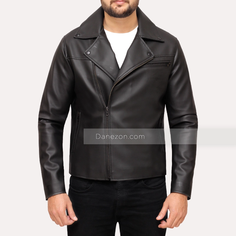 Mens Classic Black Leather Jacket | Mens Leather Jacket