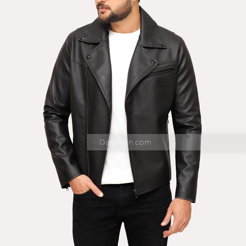 Mens Classic Black Leather Jacket | Mens Leather Jacket