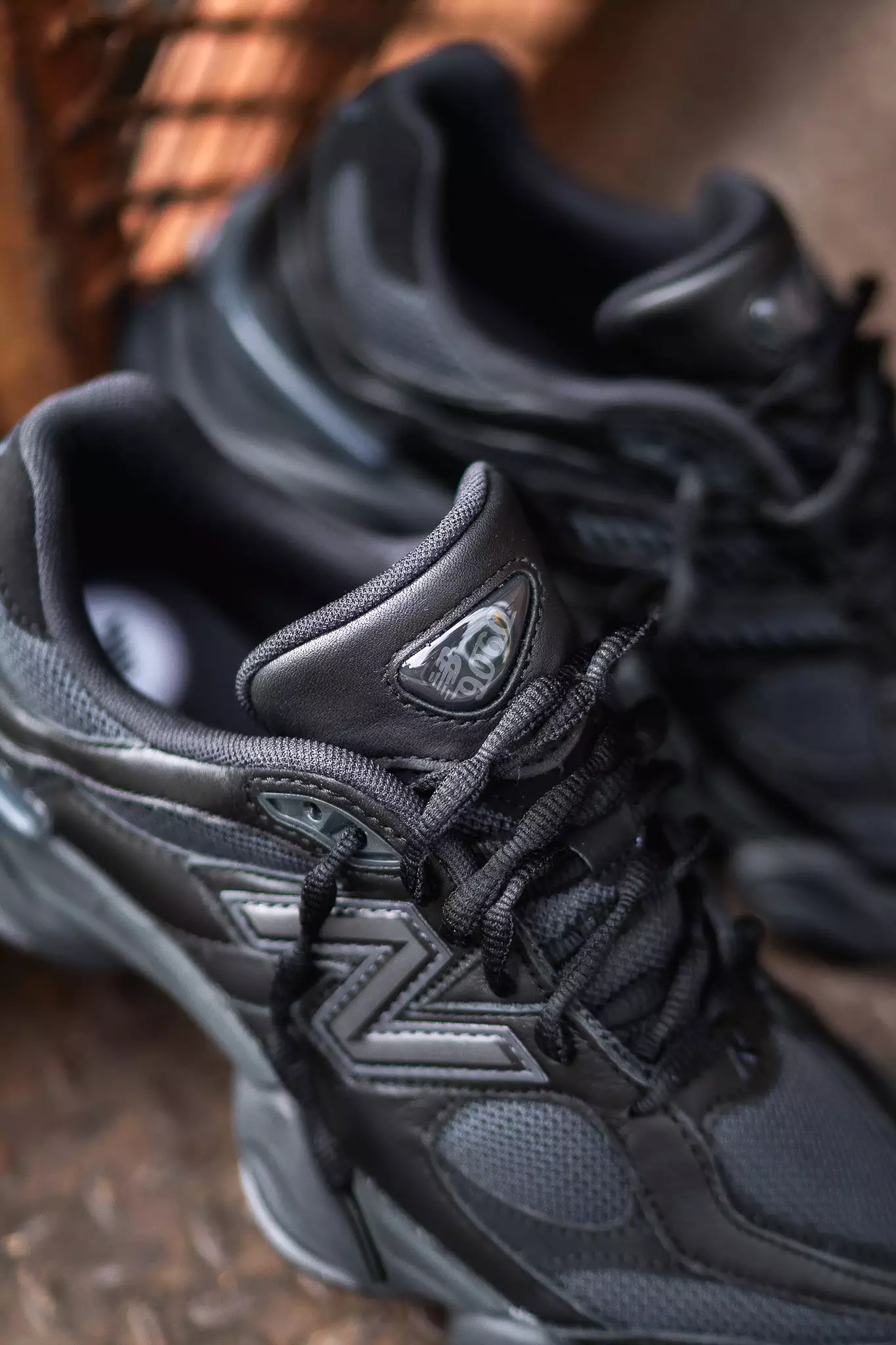 Mens New Balance 9060 (Triple Black) - U9060NRI