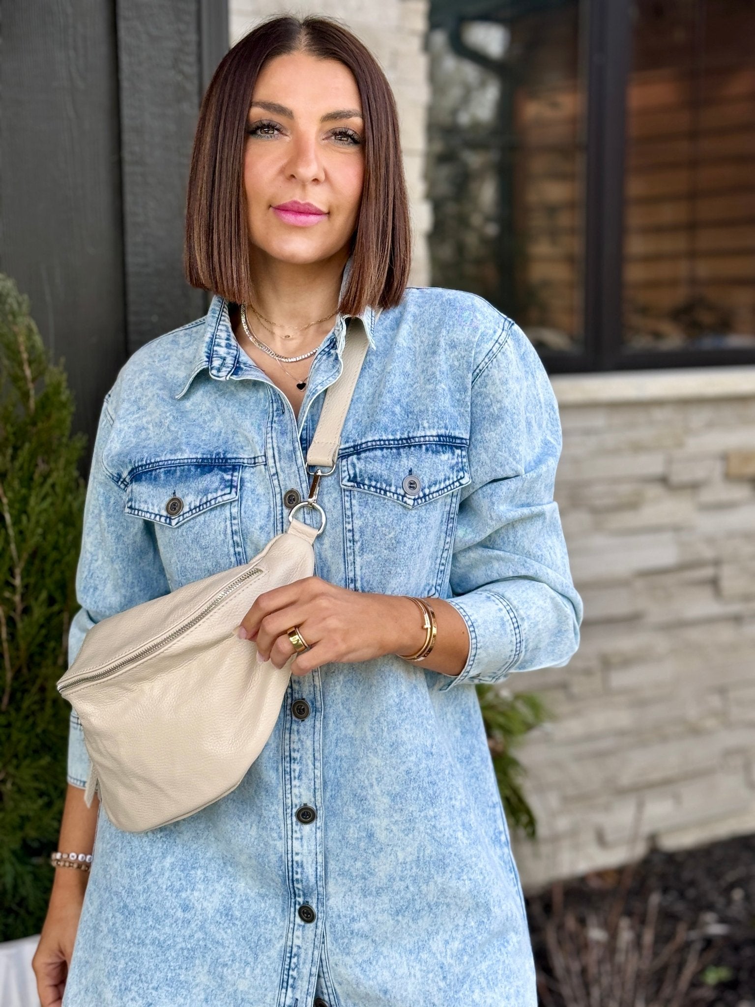 Milena Denim Shirt Dress