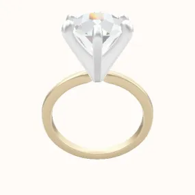 Open Solitaire Engagement Ring With Classic Six Prong Head